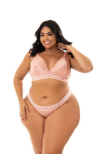Lingerie sensual Plus Size em Branco – Doce Malícia
