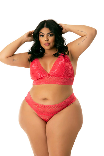 Lingerie sexy Plus size em azul-Marinho – Doce Malícia