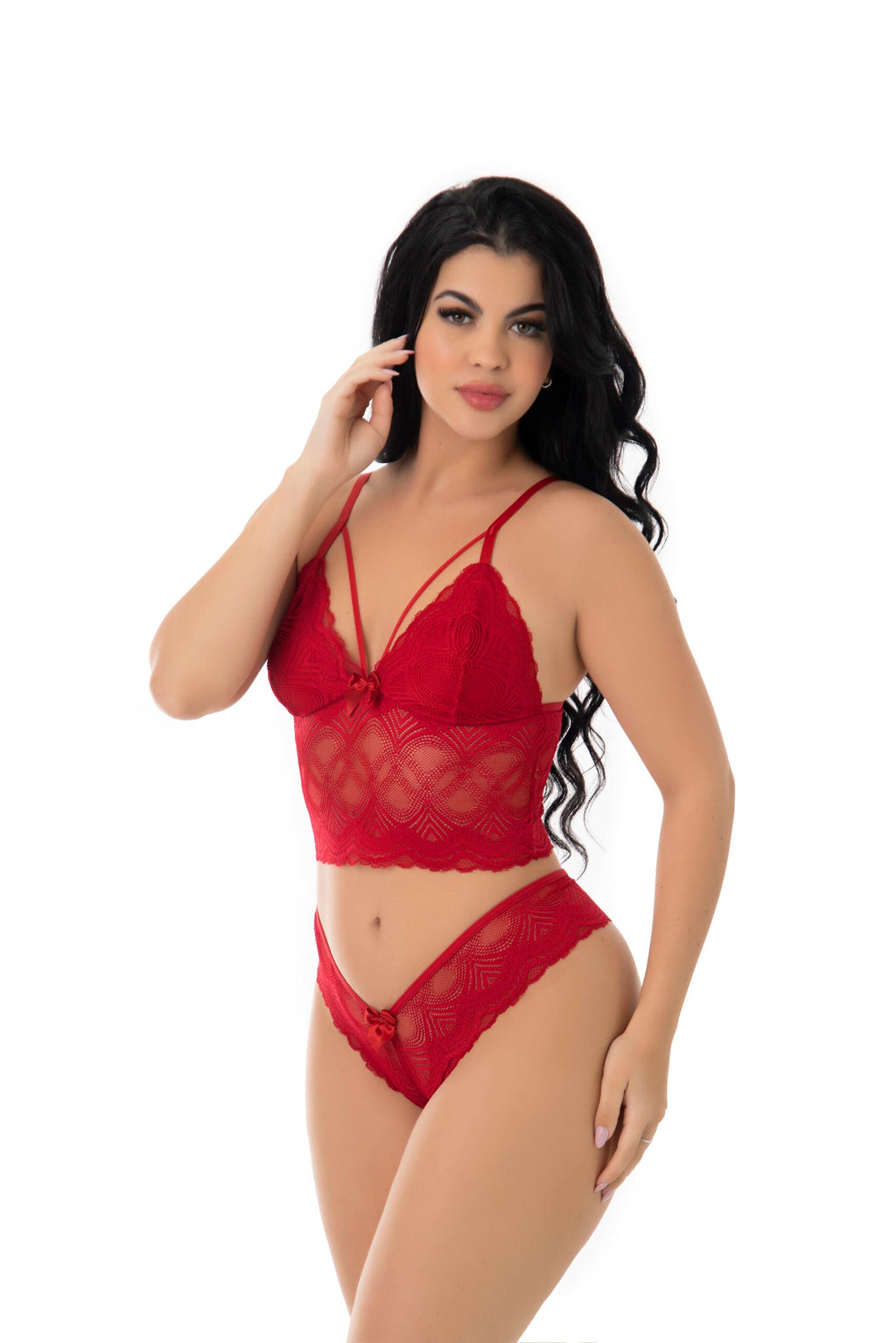 Lingerie strappy sem bojo em Branco – Doce Malícia