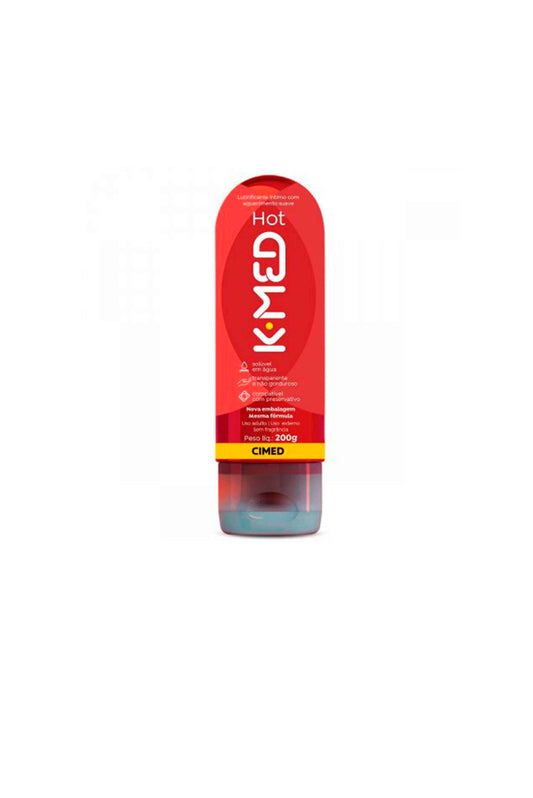 Gel Lubrificante Íntimo K-Med Hot-200g em Quantidade – Doce Malícia