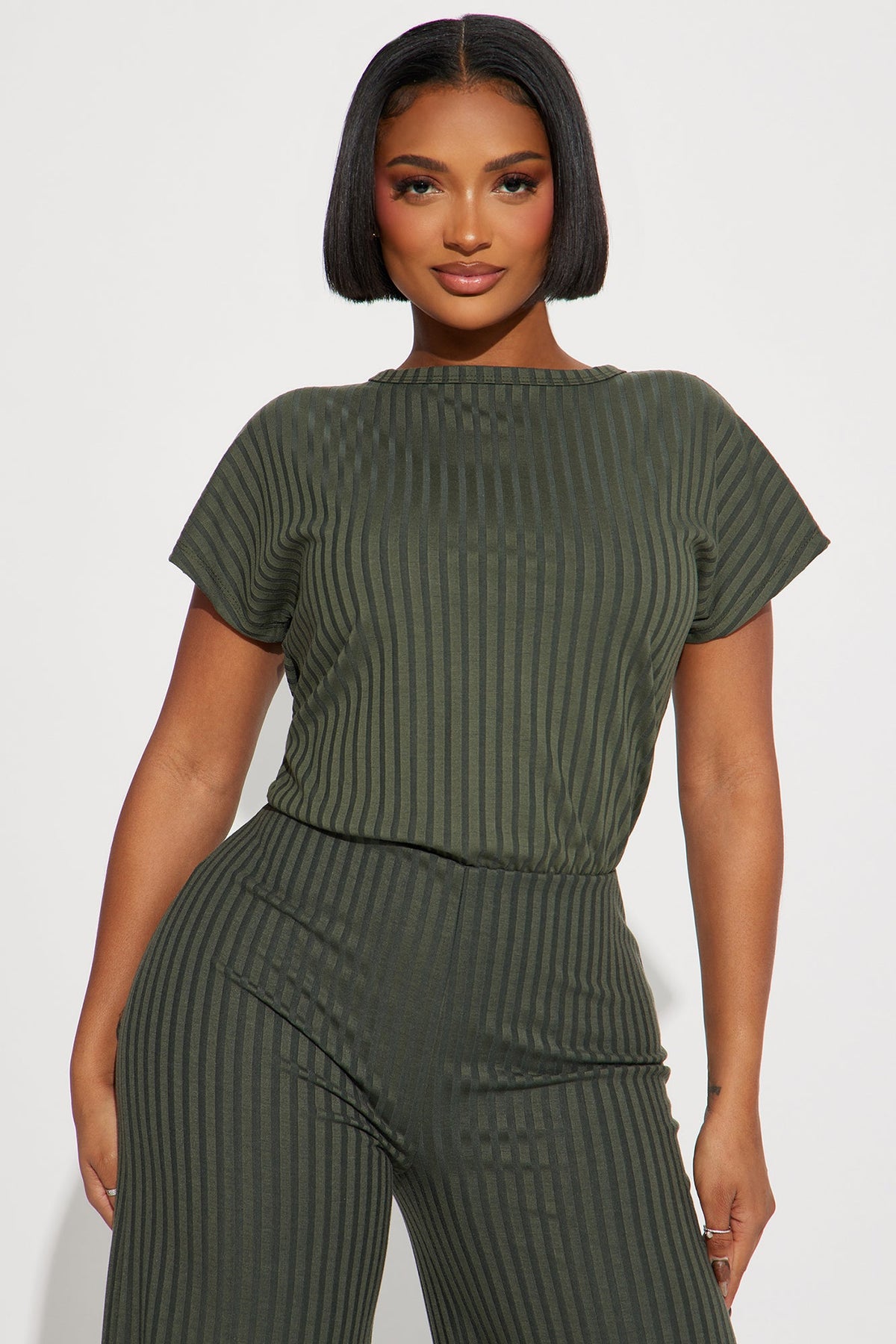 Macacão Feminino Pantalona Canelado – Doce Malícia