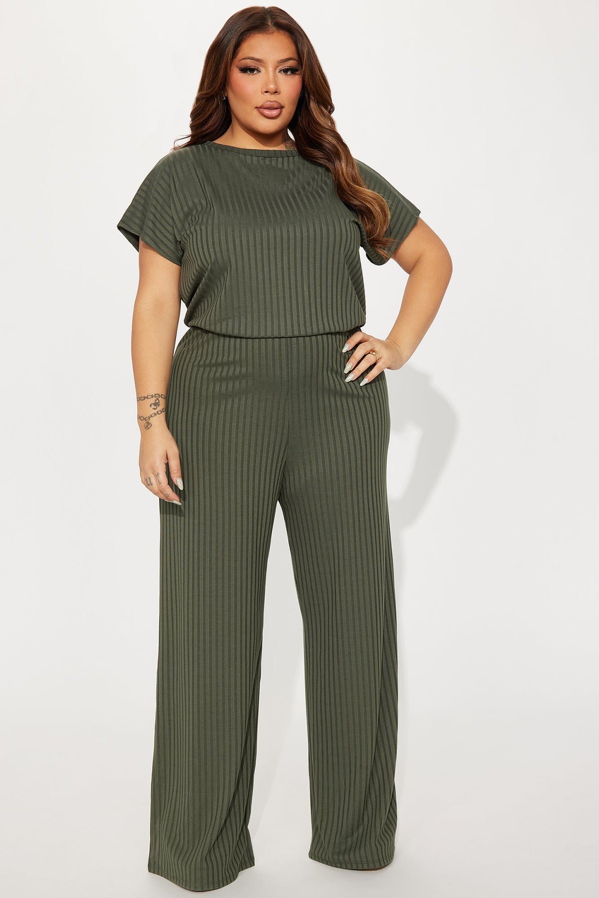 Macacão Feminino Pantalona Canelado – Doce Malícia