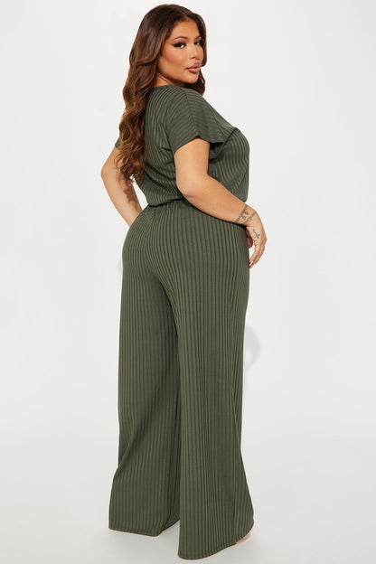 Macacão Feminino Pantalona Canelado – Doce Malícia
