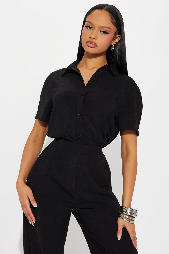 Macacão Feminino Pantalona Preto – Doce Malícia — Doce Malícia