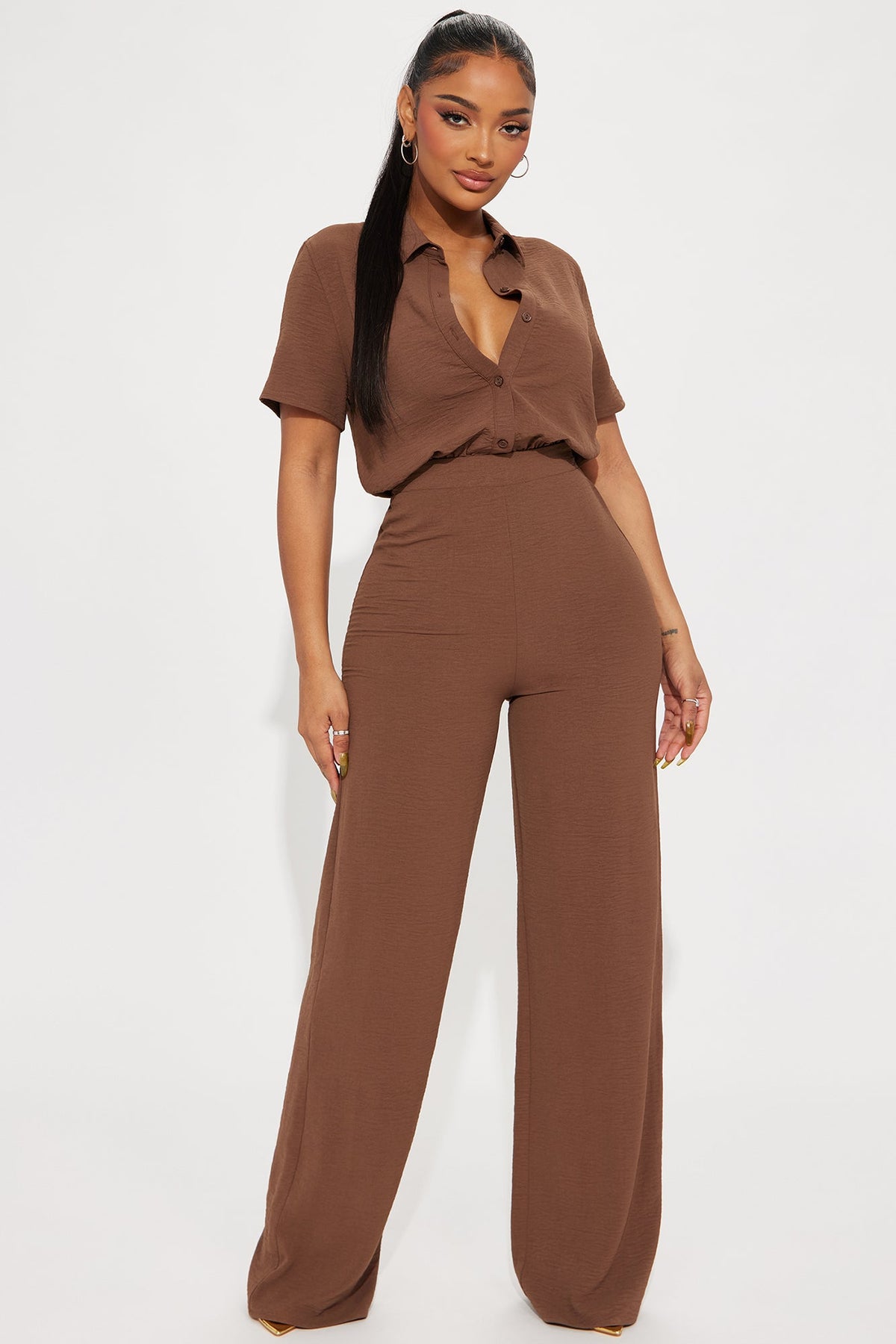 Macacão Feminino Pantalona Preto – Doce Malícia