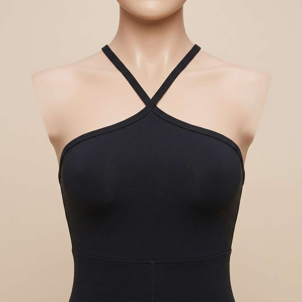 Macacão Fitness Feminino Preto Corte a Laser para Academia