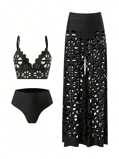 Conjunto Tankini + Calça Vazada – Doce Malícia