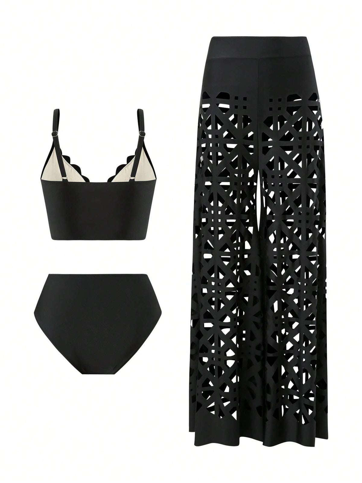 Conjunto Tankini + Calça Vazada – Doce Malícia