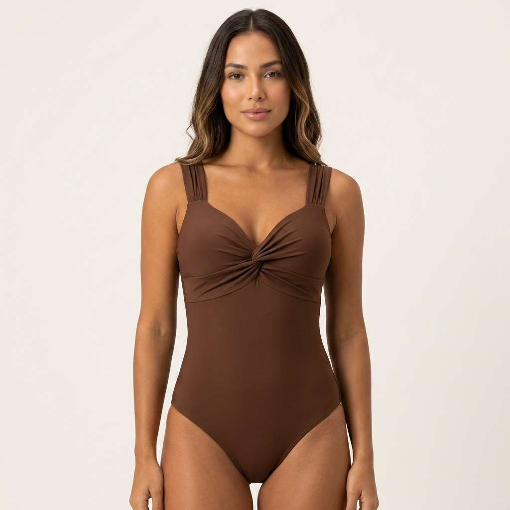 Maiô Feminino Com Bojo – Doce Malícia - Marrom