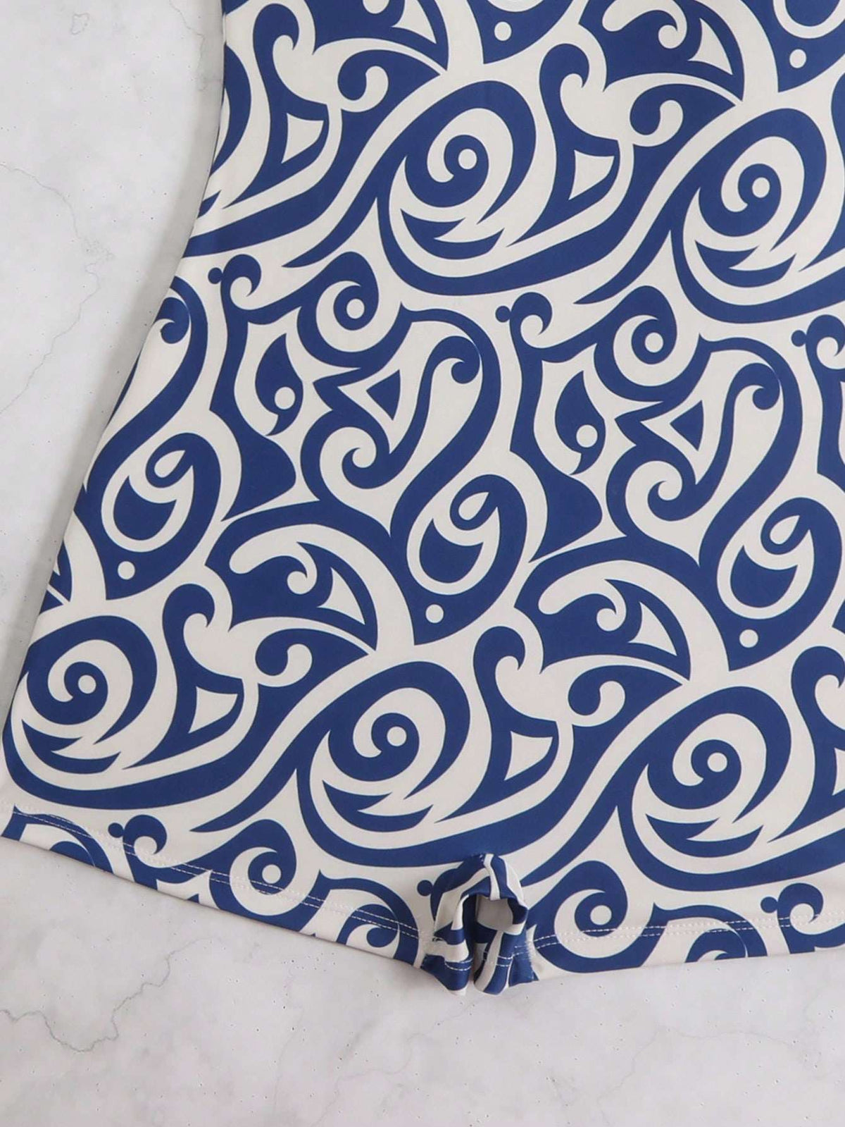 Maio Feminino Alcinha Estampa Azul – Doce Malícia