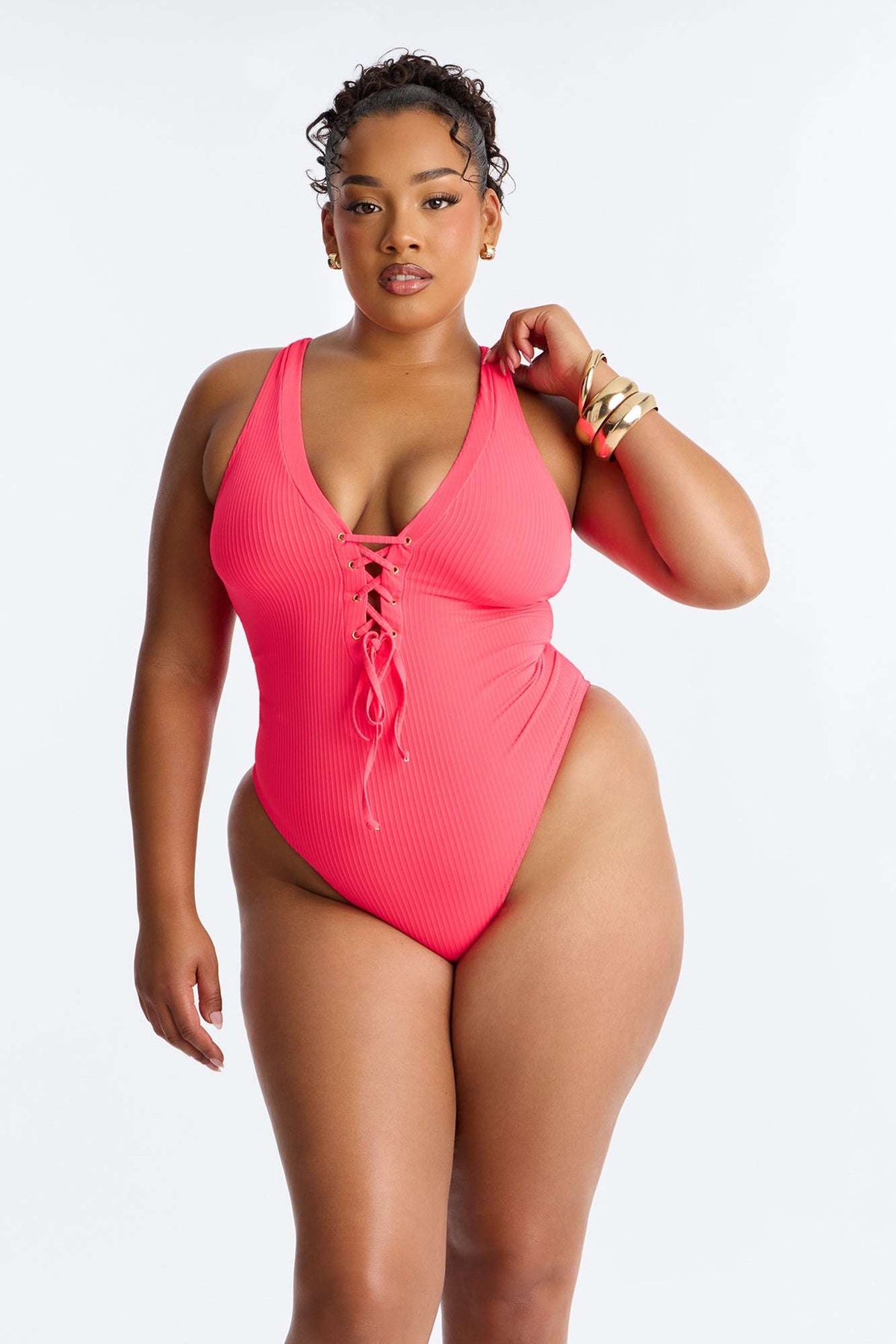 Maiô Feminino Renda Canelado Decote V – Doce Malícia