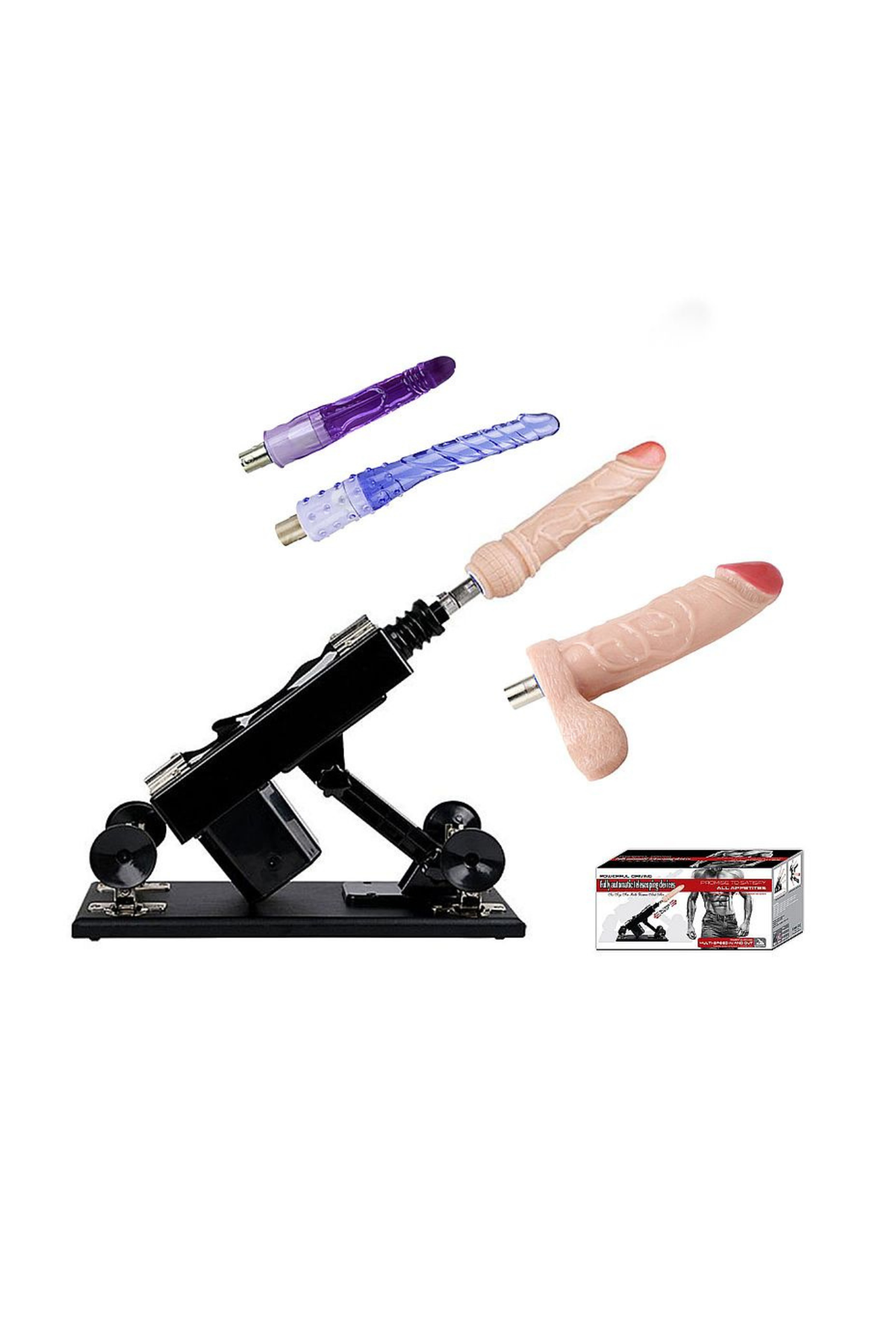 Máquina do Sexo com 4 Dildos em Quantidade – Doce Malícia