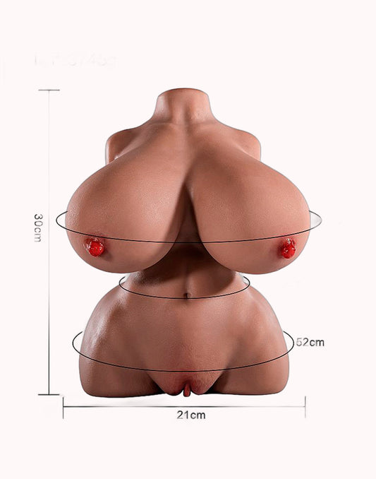 Masturbador Masculino – Formato de Corpo com Vagina e Ânus – Doce Malícia