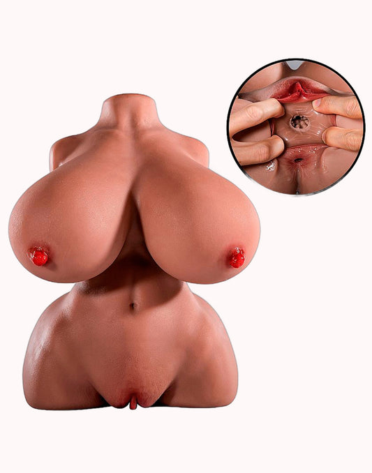 Masturbador Masculino – Formato de Corpo com Vagina e Ânus – Doce Malícia
