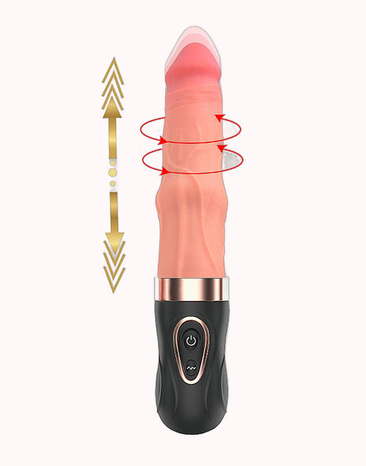 Masturbador Feminino Com Vai e Vem / Rotativo e Aquecimento – Doce Malícia