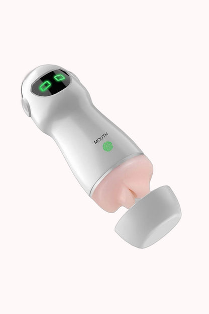 Masturbador Formato de Lanterna com Boca / Vibração e Voz – S Robot – Doce Malícia