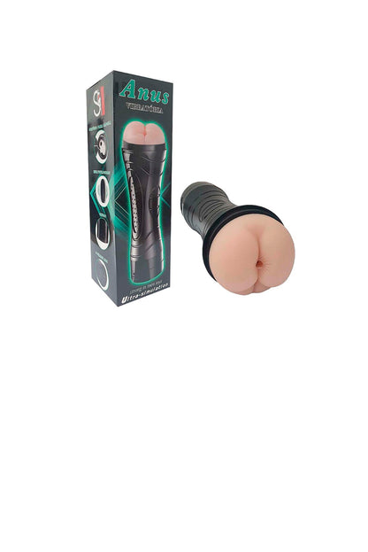 Masturbador Ânus com Vibrador em Cyberskin em Quantidade – Doce Malícia