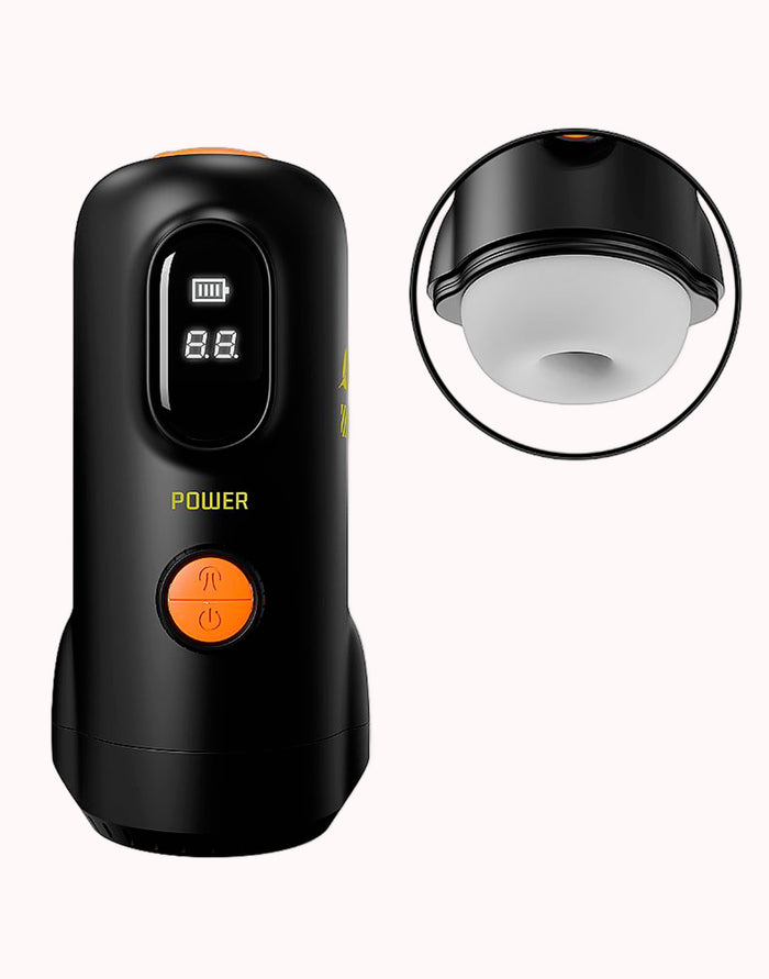 Masturbador Forma de Lanterna com Tela de LED / Sucção – Power – À Longa distância – Doce Malícia — Doce Malícia