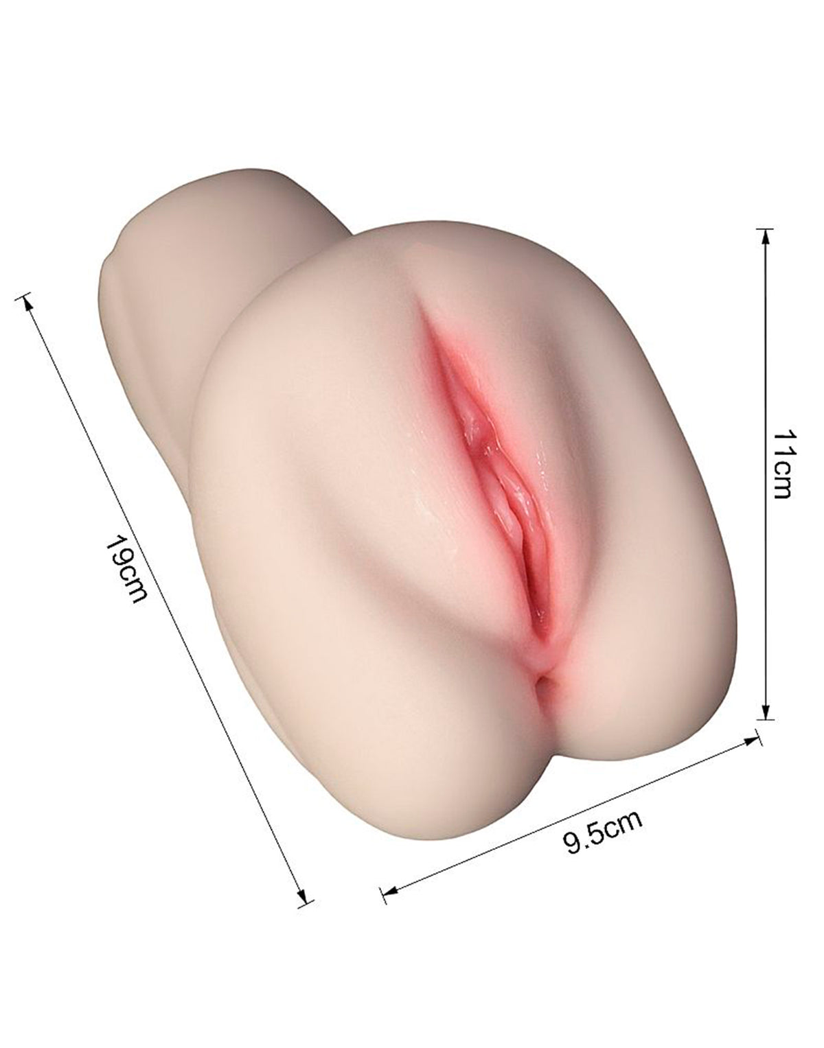 Masturbador Masculino Formato de Vagina em bege – Doce Malícia