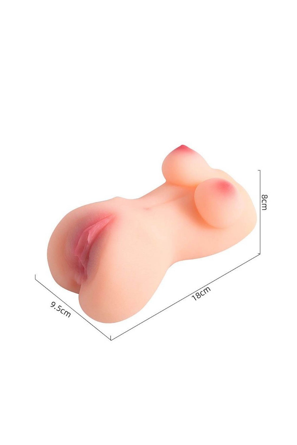 Masturbador Masculino Formato de Mini em bege – Doce Malícia