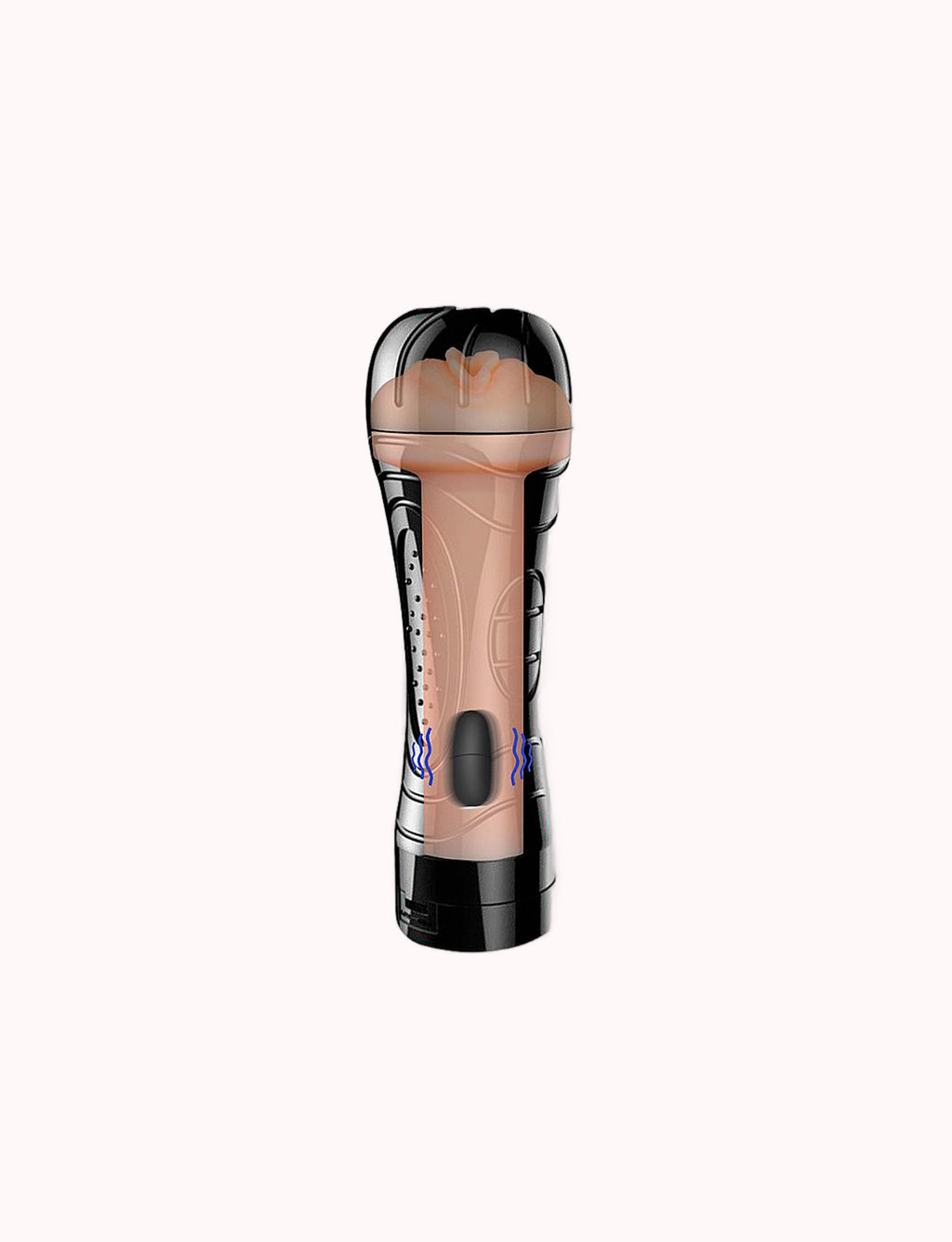 Masturbador Lanterna Recarregável – Formato Vagina com Vibração – Doce Malícia