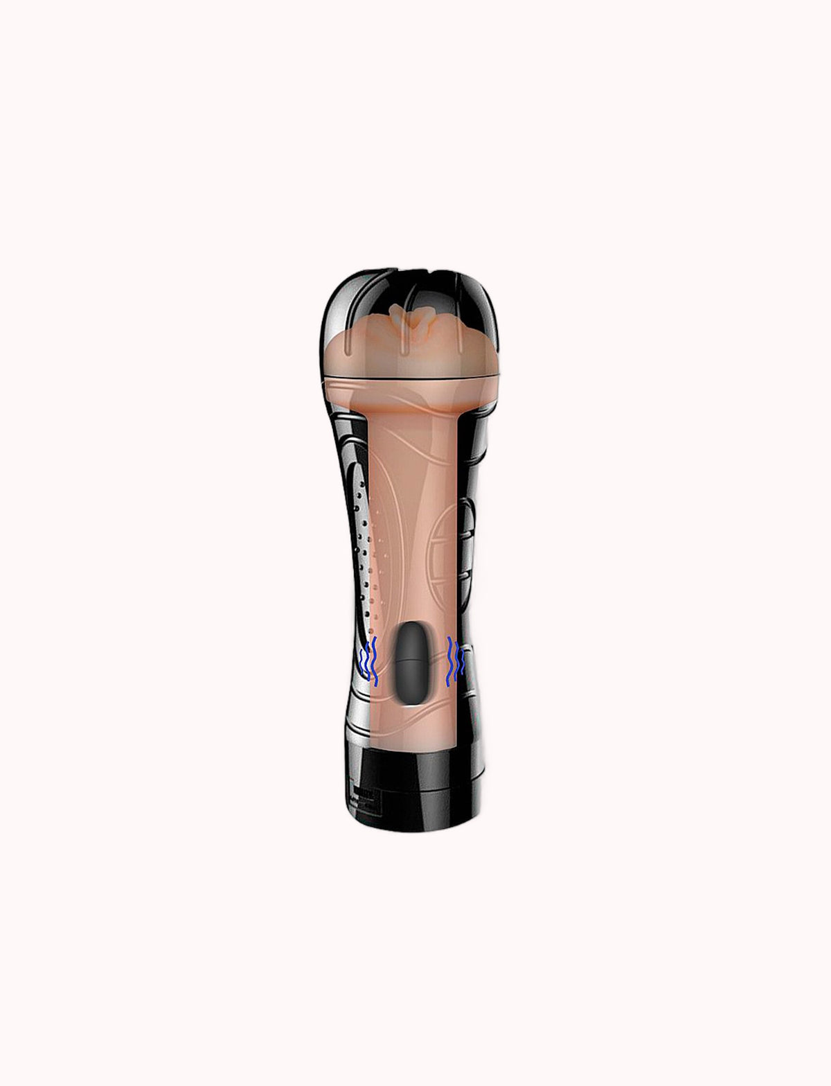 Masturbador Lanterna Recarregável – Formato Vagina com Vibração – Doce Malícia