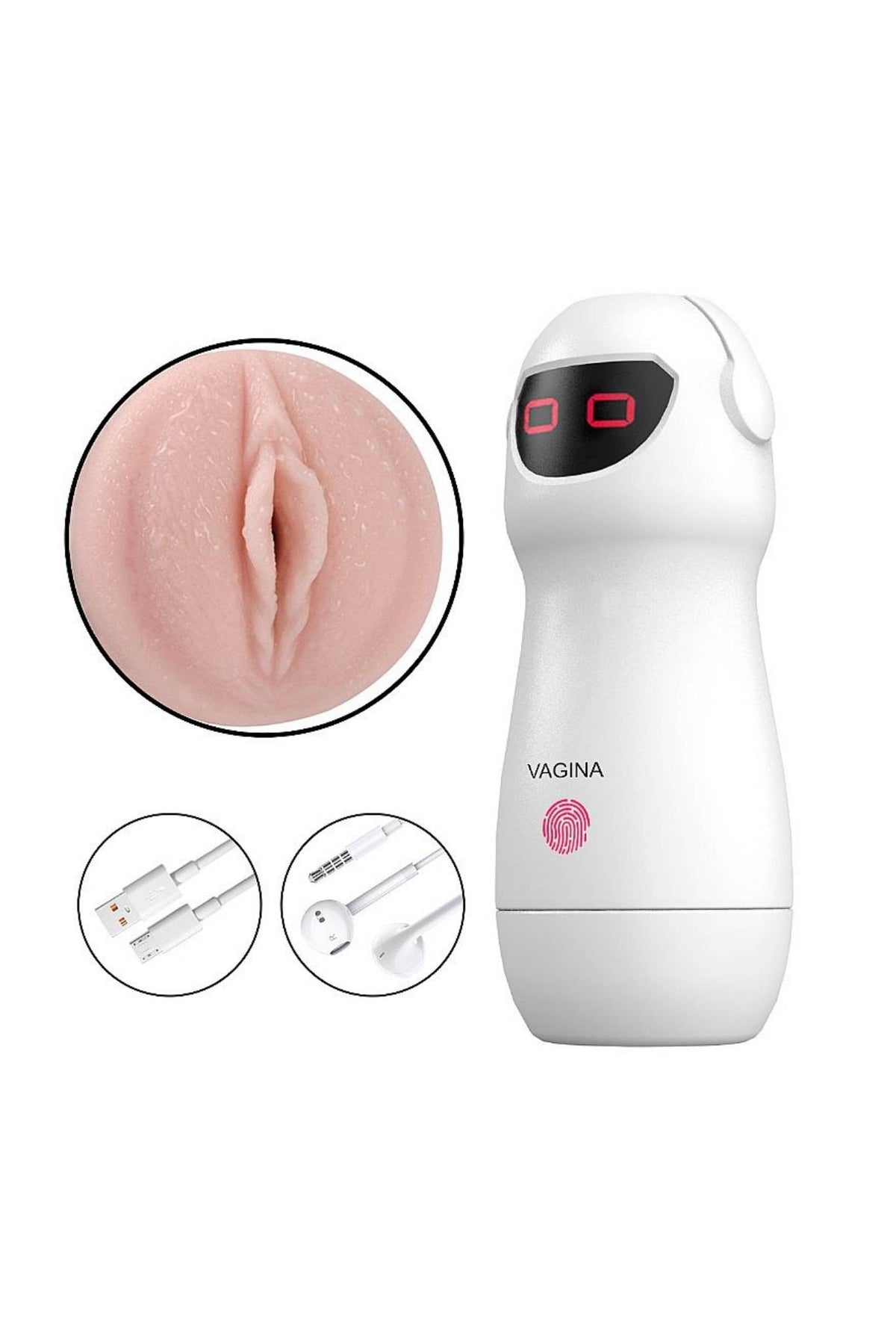 Masturbador Formato de Lanterna com em Branco – Doce Malícia