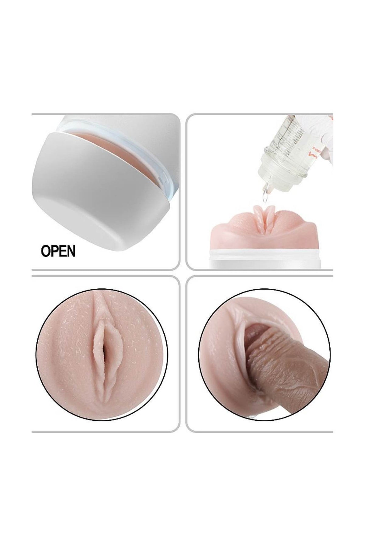 Masturbador Formato de Lanterna com em Branco – Doce Malícia