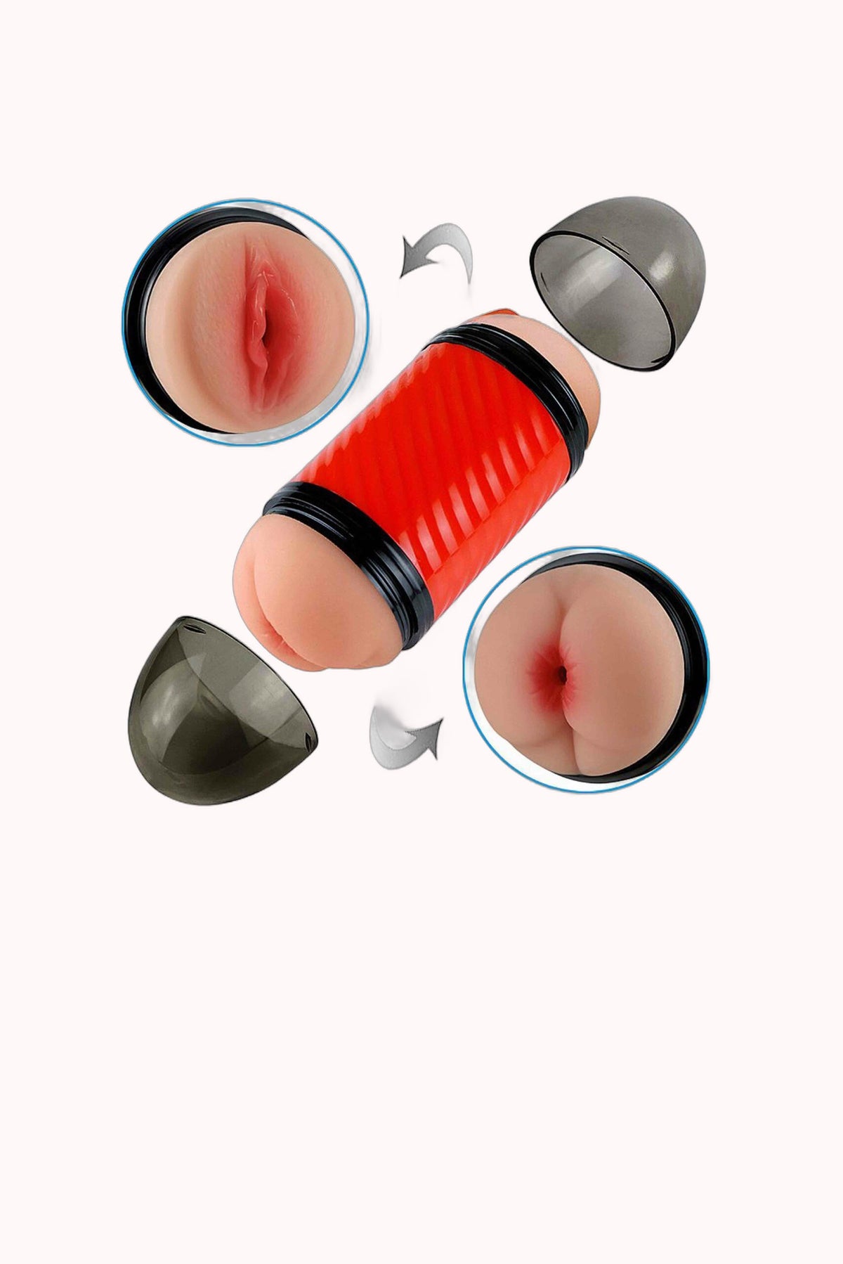 Masturbador Duplo Vagina e Ânus – Doce Malícia
