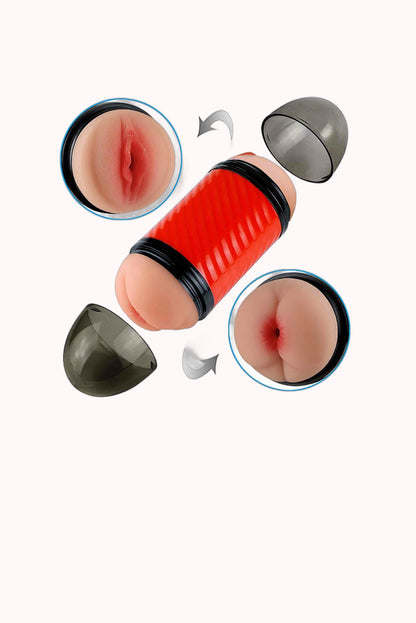 Masturbador Duplo Vagina e Ânus – Doce Malícia