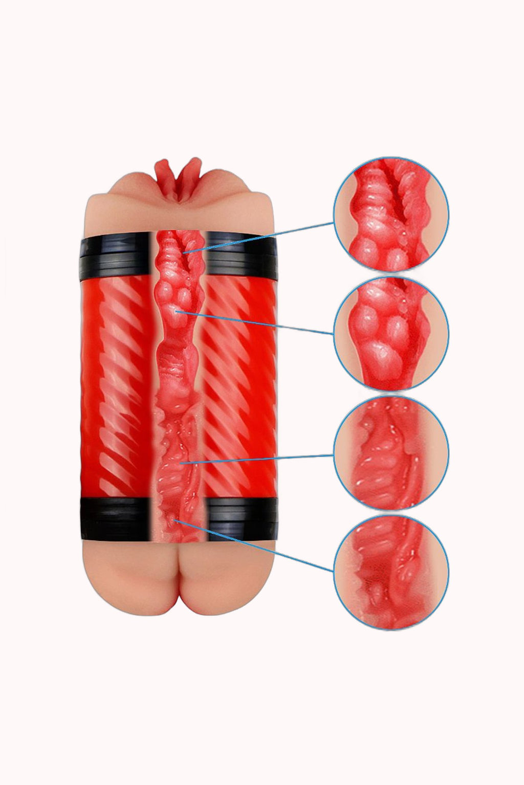 Masturbador Vagina e Ânus com Ventosa – Doce Malícia