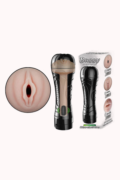 Masturbador Vagina em Cyberskin com Vibrador – Formato de Lanterna – Doce Malícia