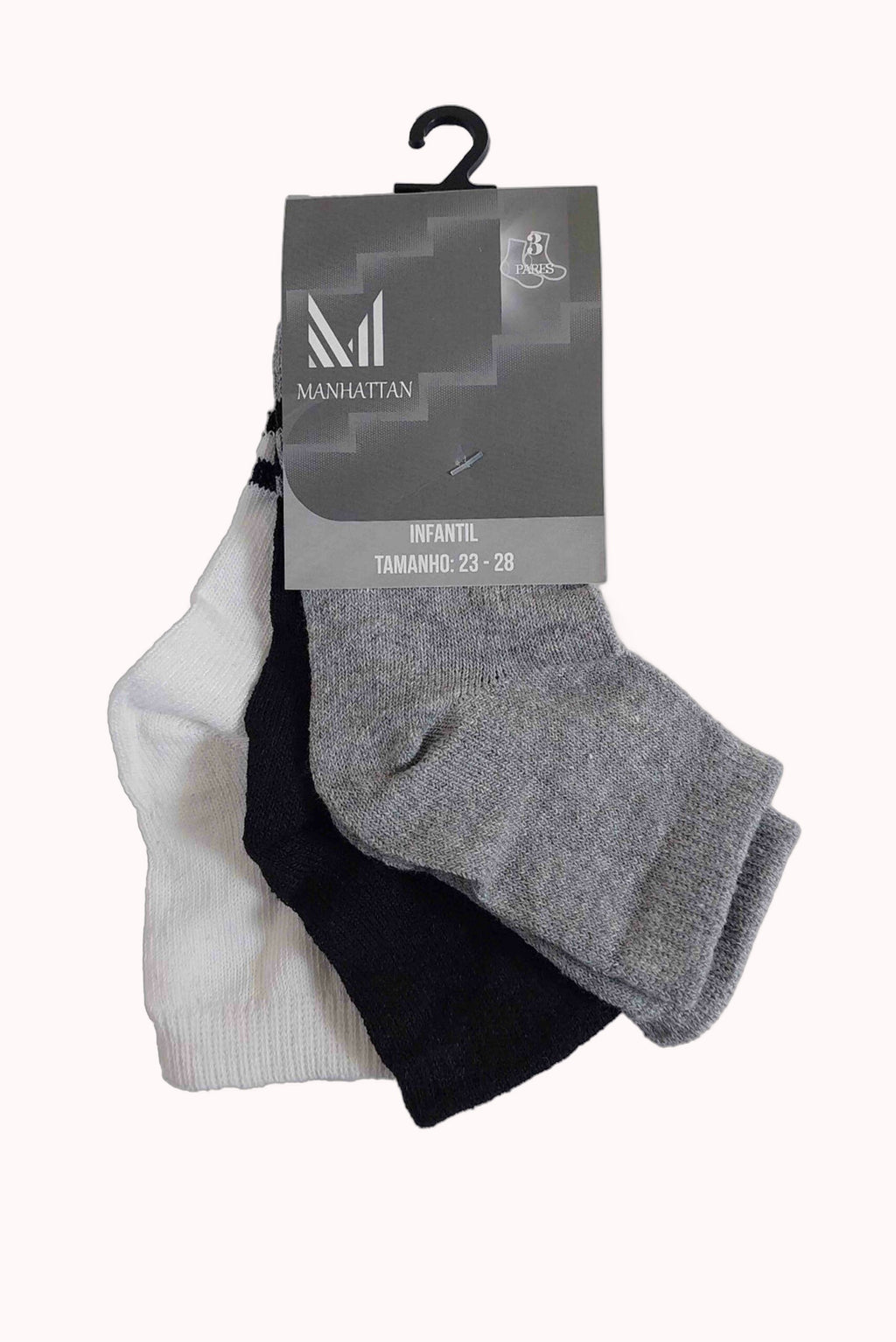 Kit com 3 Meias Infantil Masculino – Doce Malícia