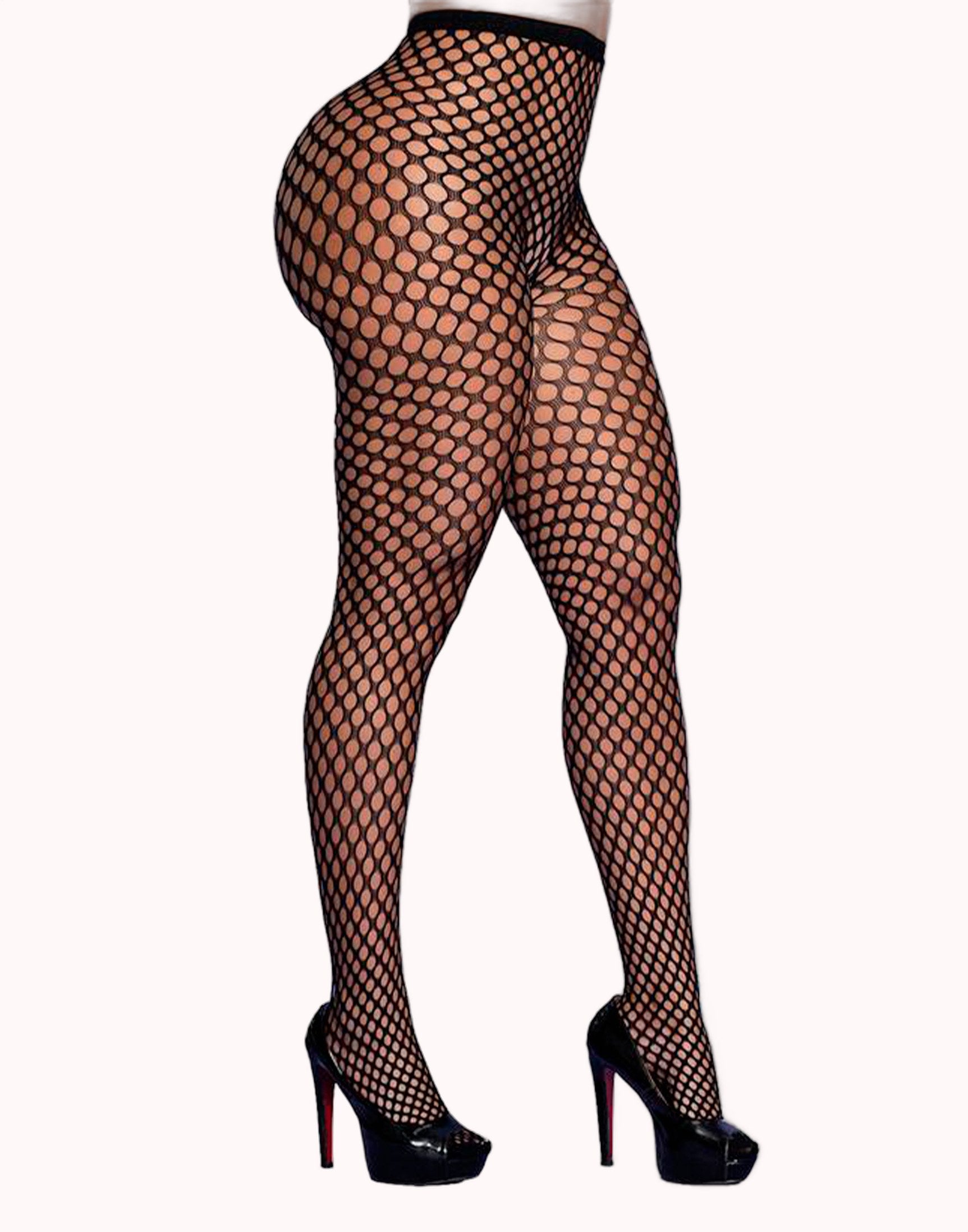 Meia Calça com Transparência Estilo Arrastão – Doce Malícia