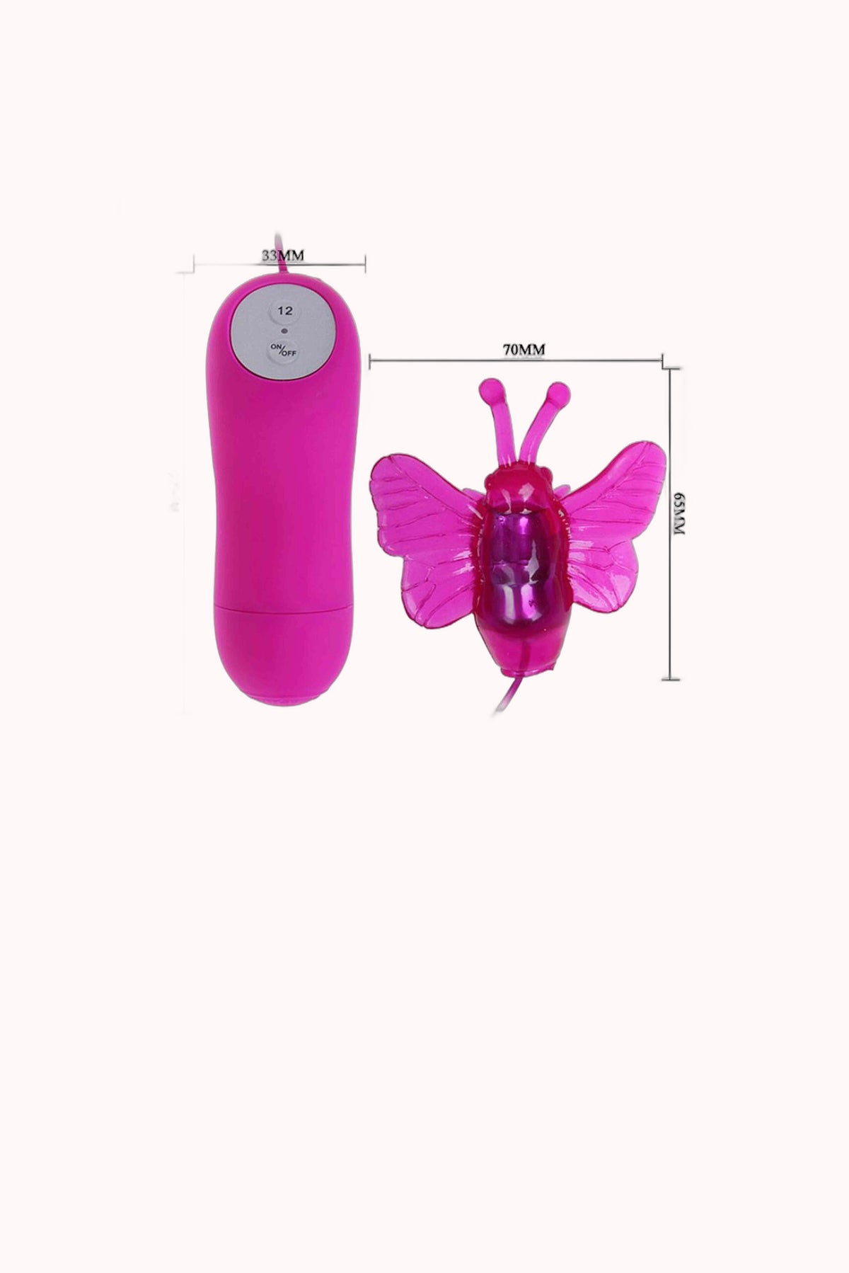 Mini Bullet Borboleta com 12 Modos de Vibração – Doce Malícia