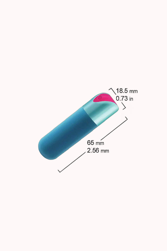 Mini Bullet em ABS com Vibrador Recarregável – 10 Modos – Doce Malícia — Doce Malícia