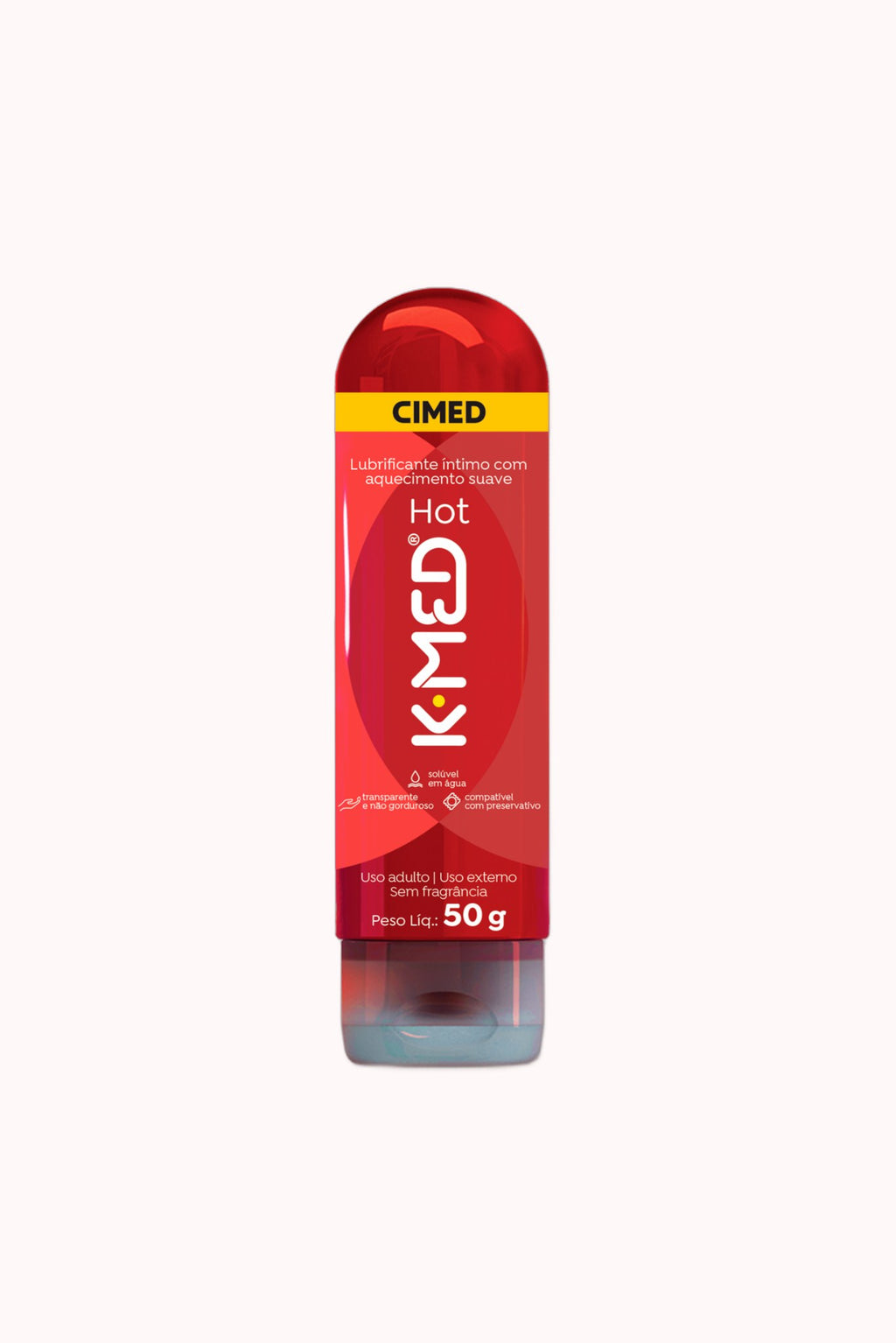 Mini Gel Lubrificante Íntimo K-Med Hot – 50g – Doce Malícia