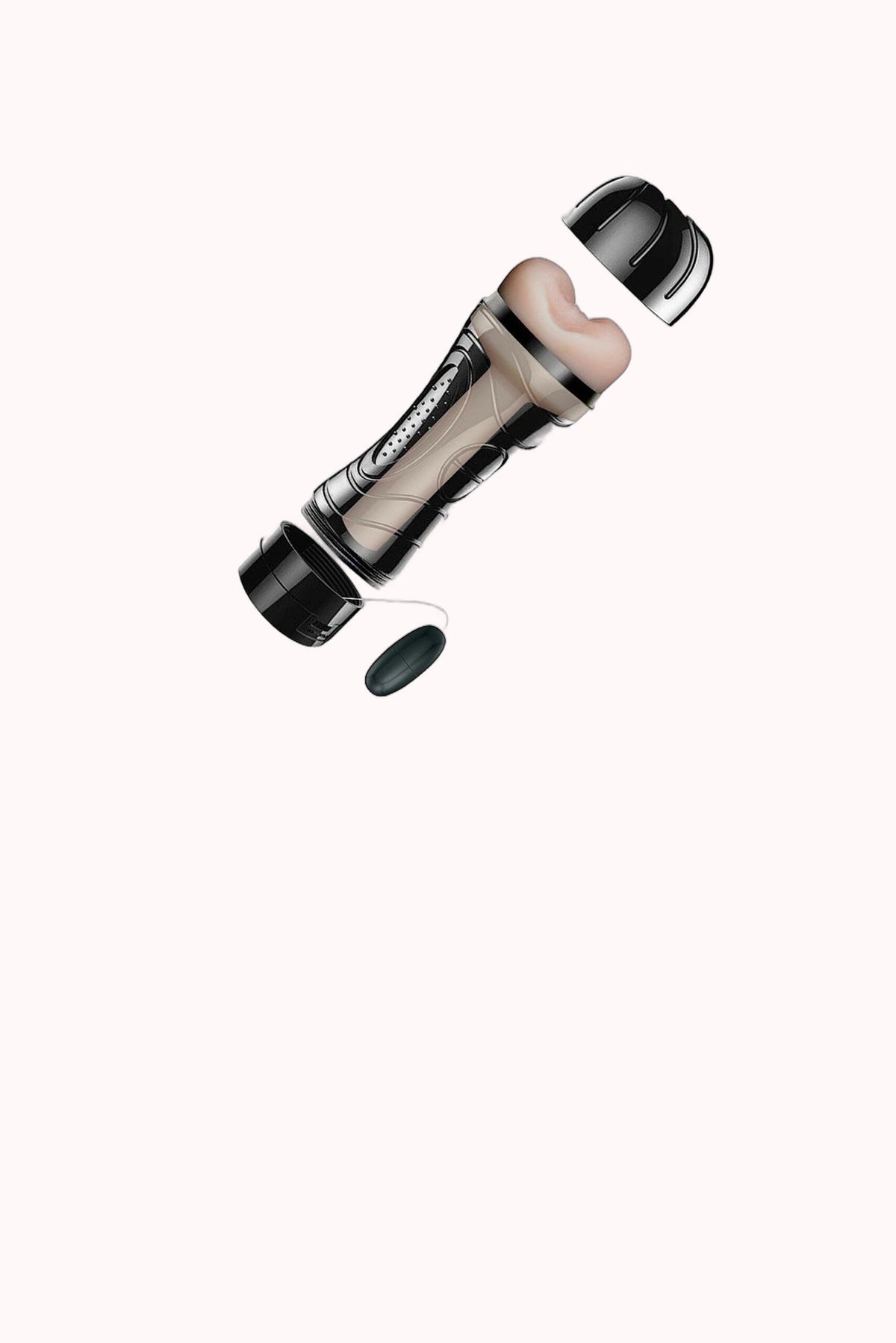 Masturbador Ânus em Cyberskin com Vibrador – Mini Lanterna 20,4 x 7,8 cm – Doce Malícia