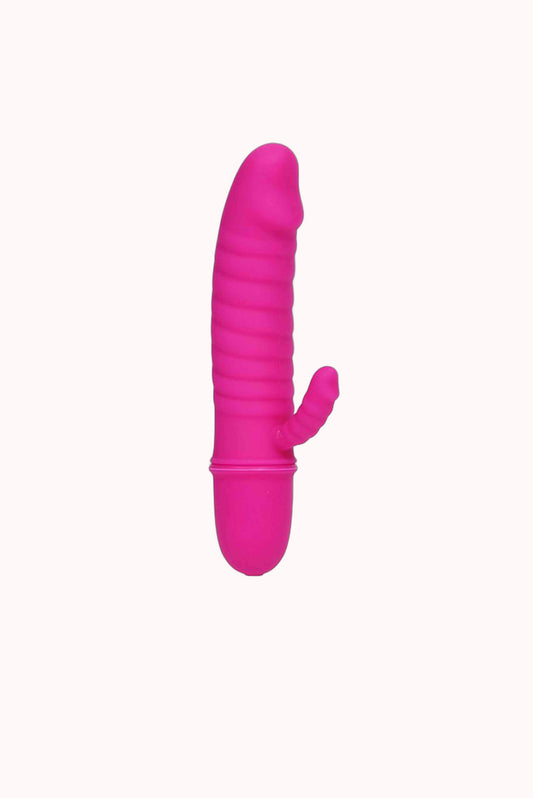 Mini Vibrador Pênis em Puro Silicone – 10 Vibrações e Textura – Doce Malícia