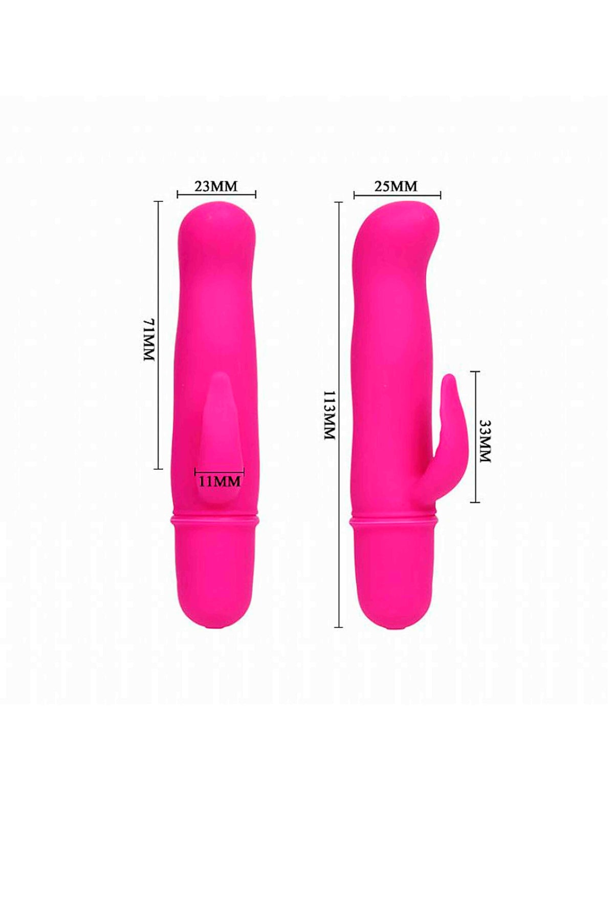 Mini Vibrador em Silicone 10 em roxo – Doce Malícia