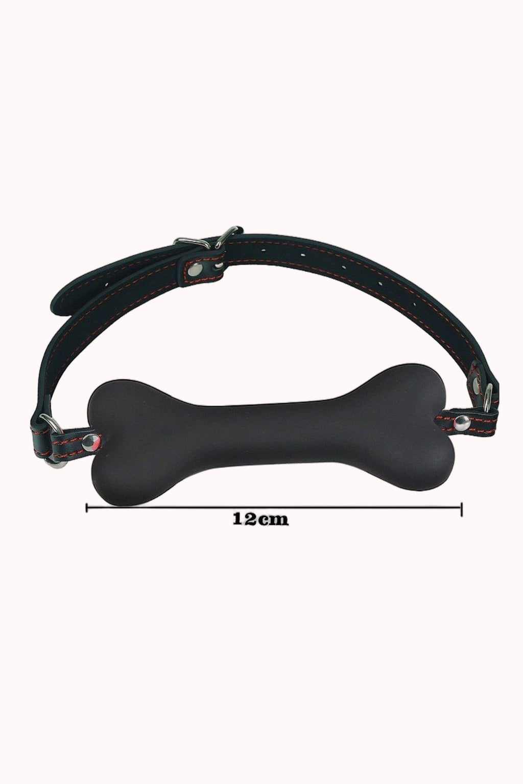 Mordaça de Bondage – Formato de Osso Preto – Doce Malícia