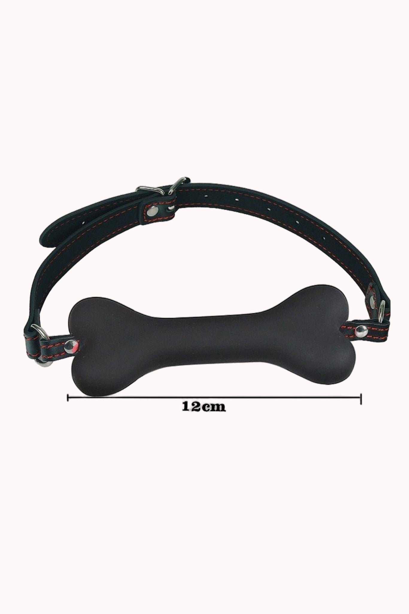 Mordaça de Bondage – Formato de Osso Preto – Doce Malícia