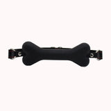 Mordaça de Bondage – Formato de Osso Preto – Doce Malícia