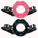 Mordaça de Silicone com Boca – 4.5cm – Doce Malícia