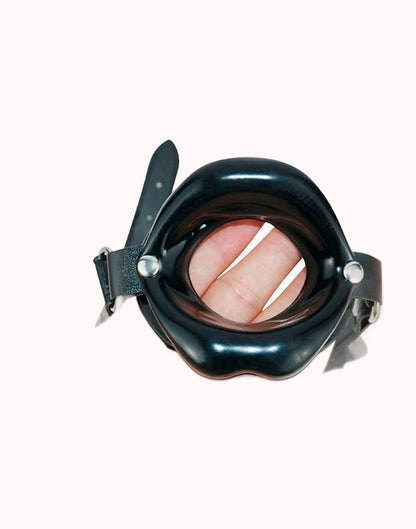 Mordaça de Silicone com Boca – 4.5cm – Doce Malícia