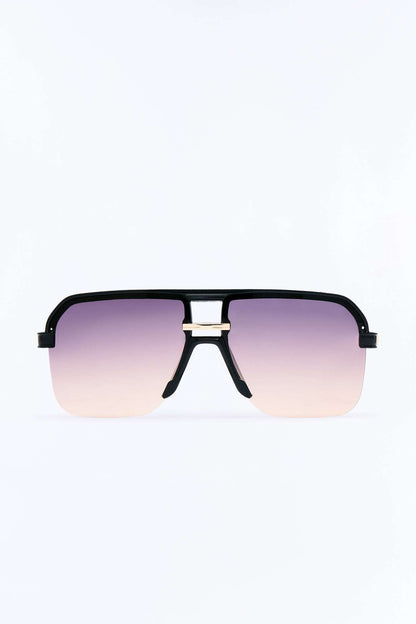 Óculos de Sol Feminino Aviador Acetato Degradê Preto – Doce Malícia