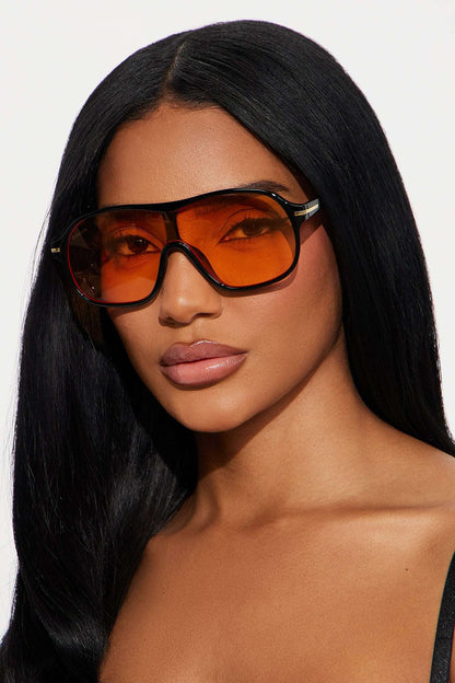 Óculos de Sol Feminino Aviador Acetato Vermelho – Doce Malícia
