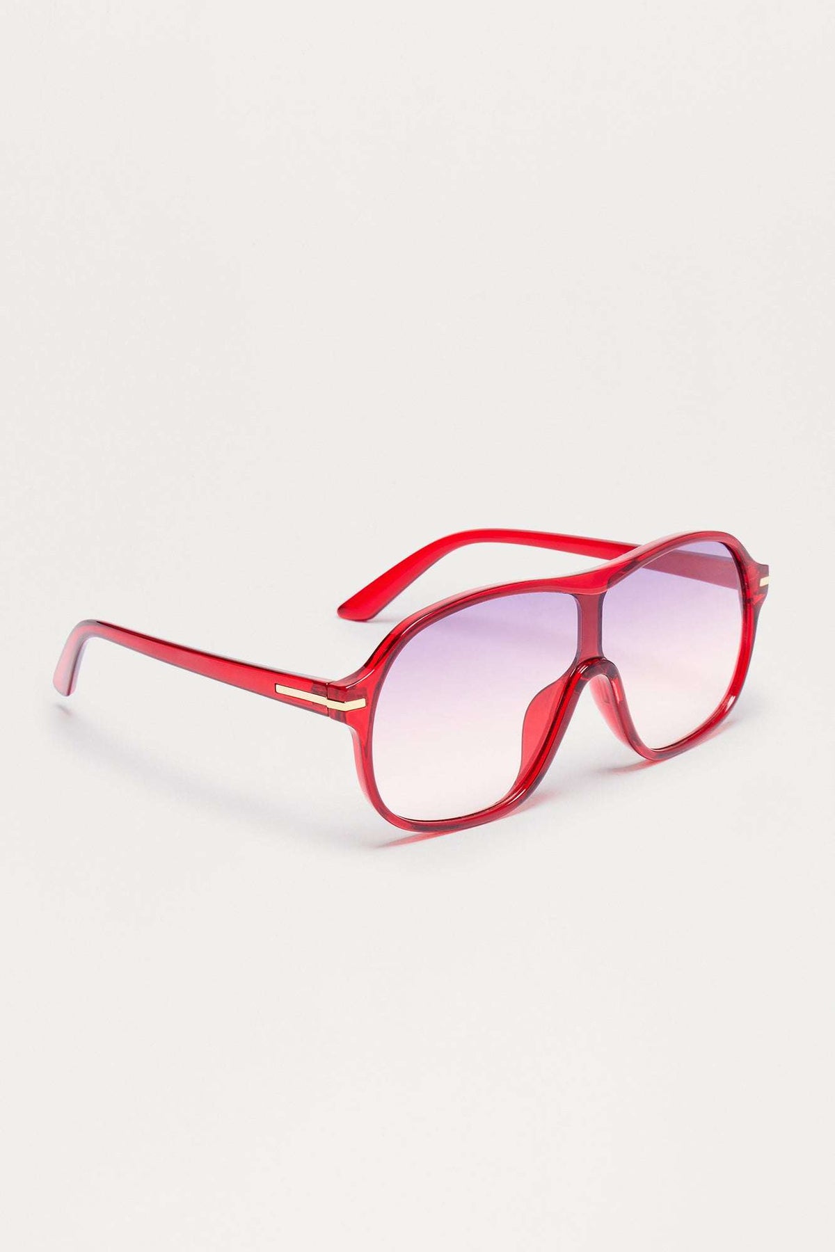 Óculos de Sol Feminino Aviador Acetato Vermelho – Doce Malícia