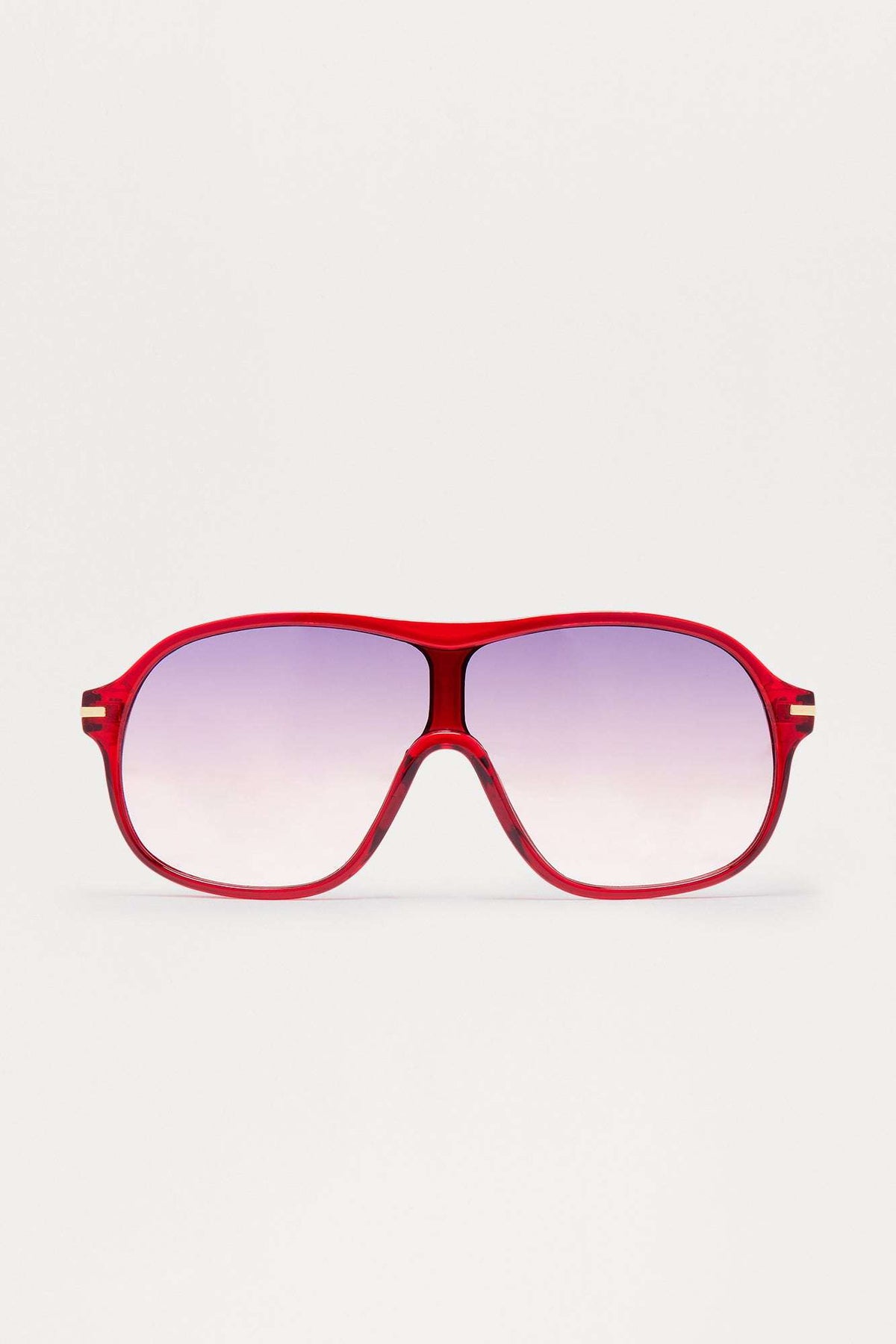 Óculos de Sol Feminino Aviador Acetato Vermelho – Doce Malícia