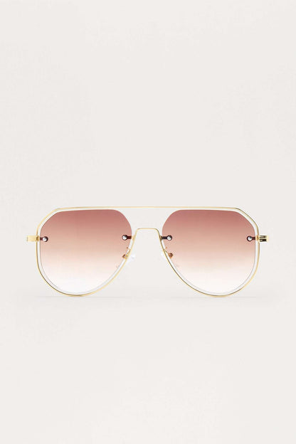 Óculos de Sol Feminino Aviador Dourado – Doce Malícia